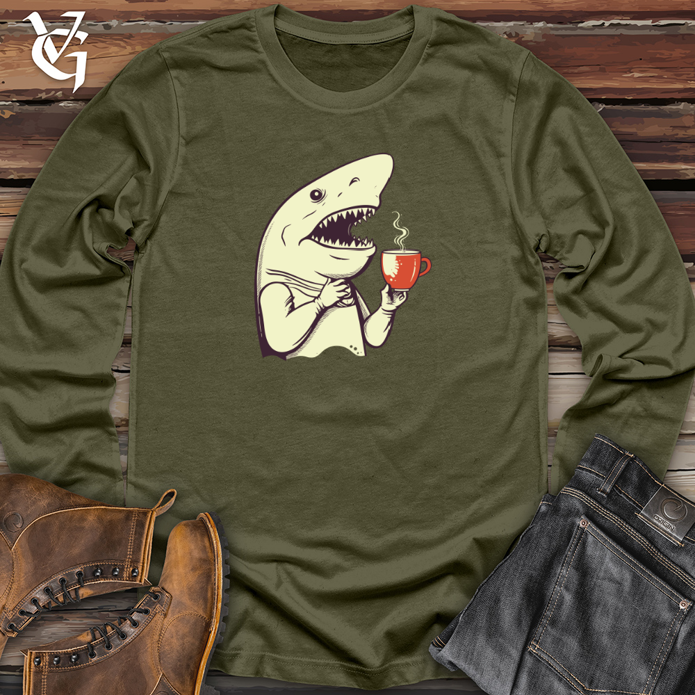 Caffeinated Shark Thoughts Long Sleeve