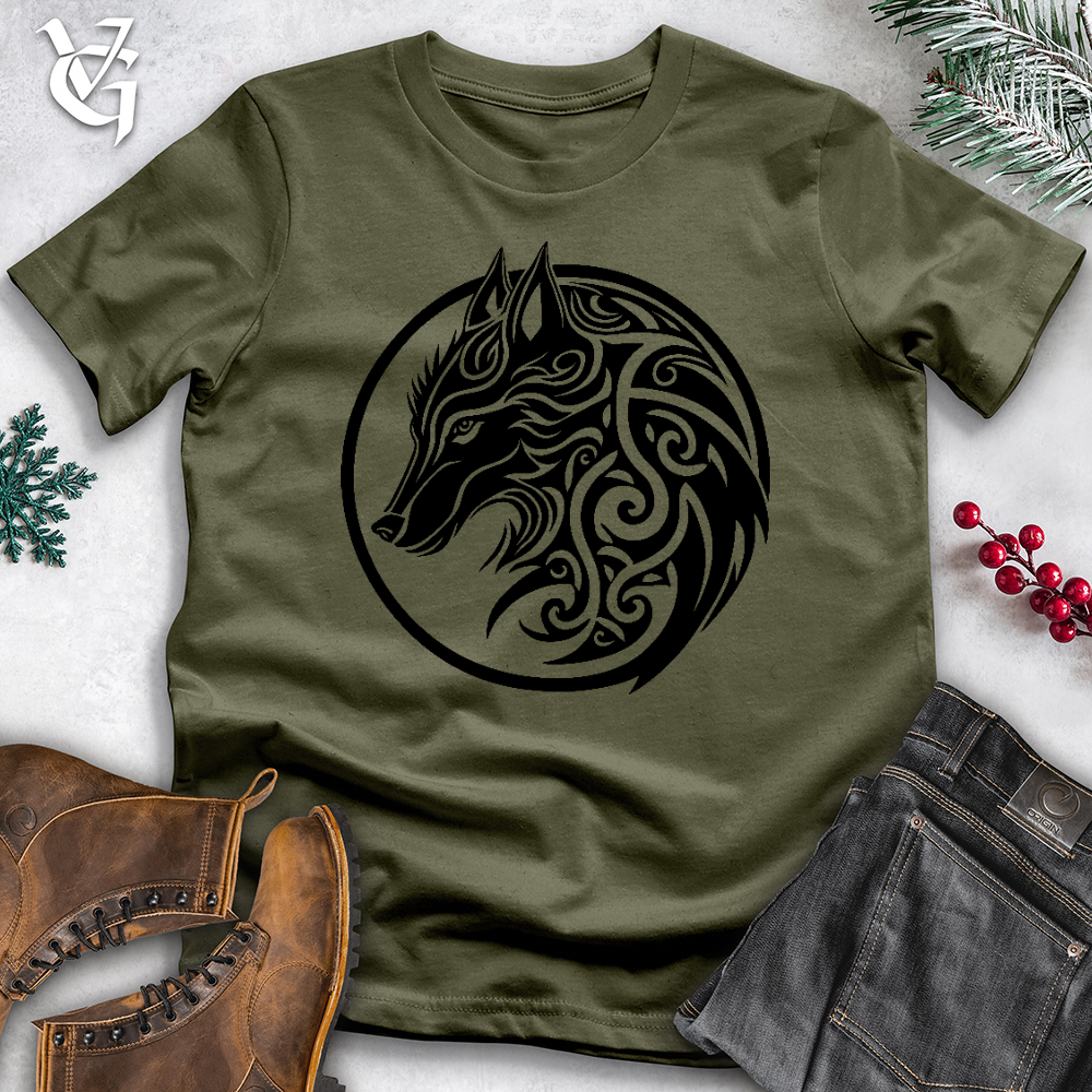 Celtic Wolf Art Cotton Tee