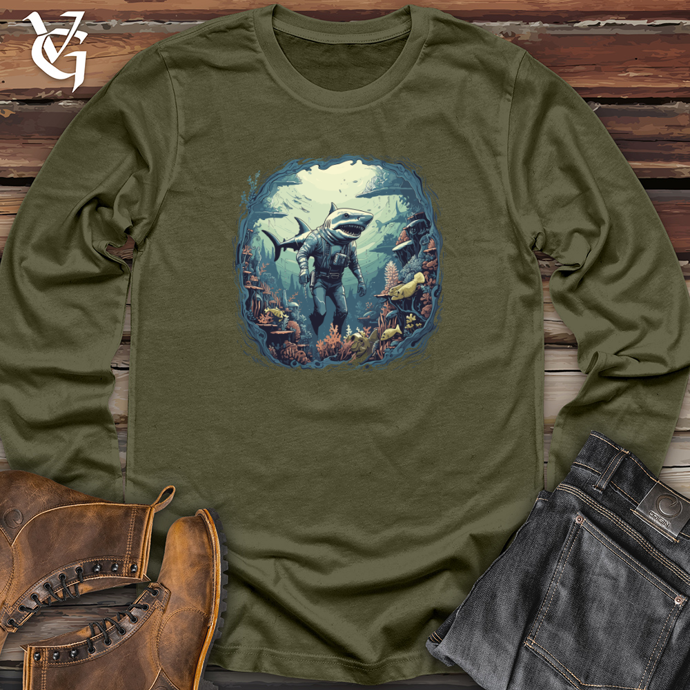 Surreal Shark Dive Long Sleeve