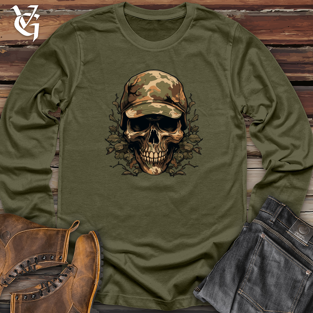 Camouflaged Skull Splendor Long Sleeve