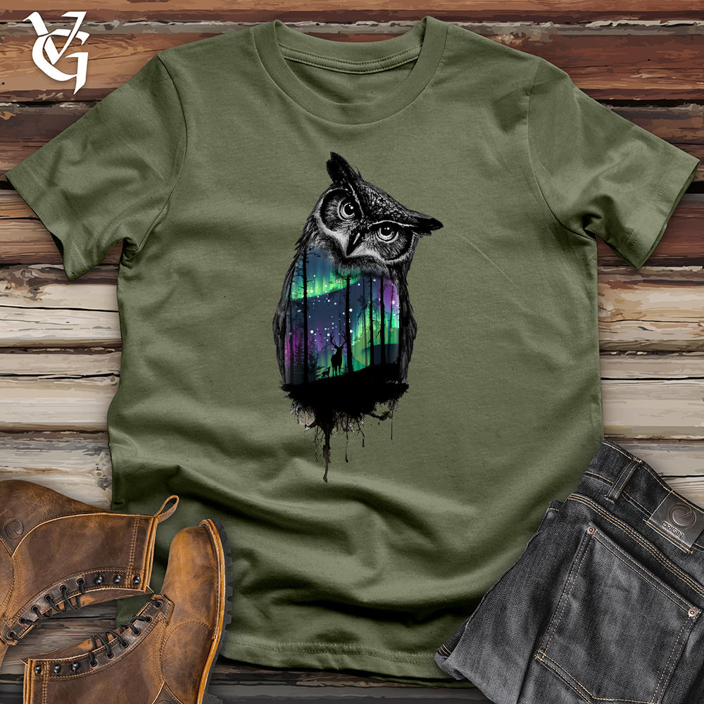 Northern Lights Owl Softstyle Tee
