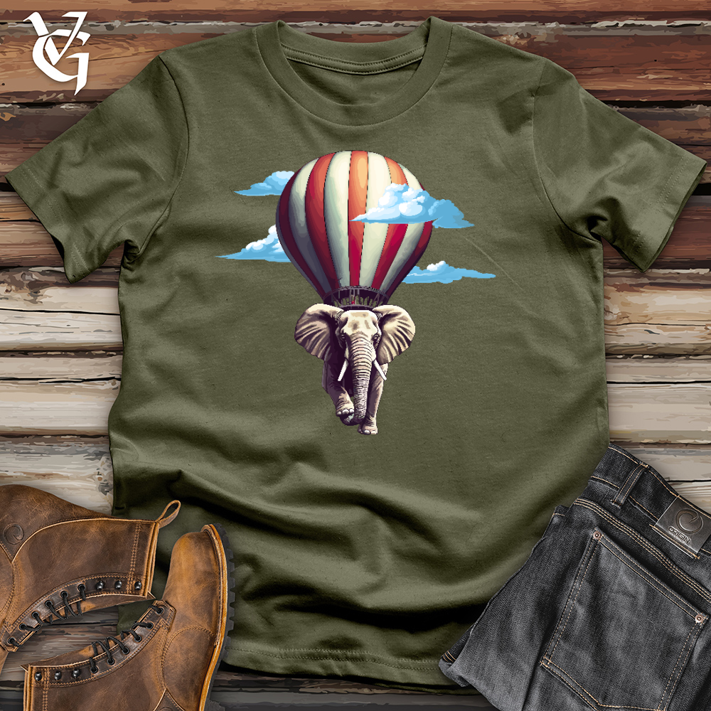Elephant Air Balloon Cotton Tee