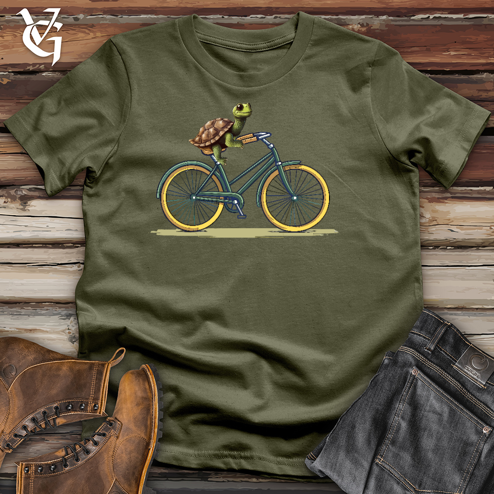 Turtle Cyclist Cotton Tee