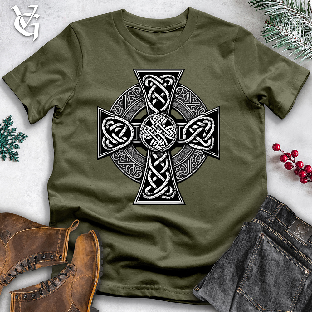 Ornate Celtic Cross Cotton Tee