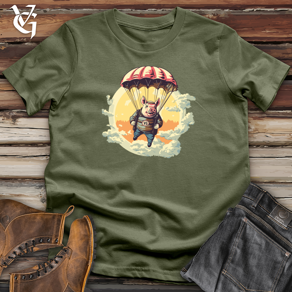 Pig Parachute Skydiving Excursion Softstyle Tee