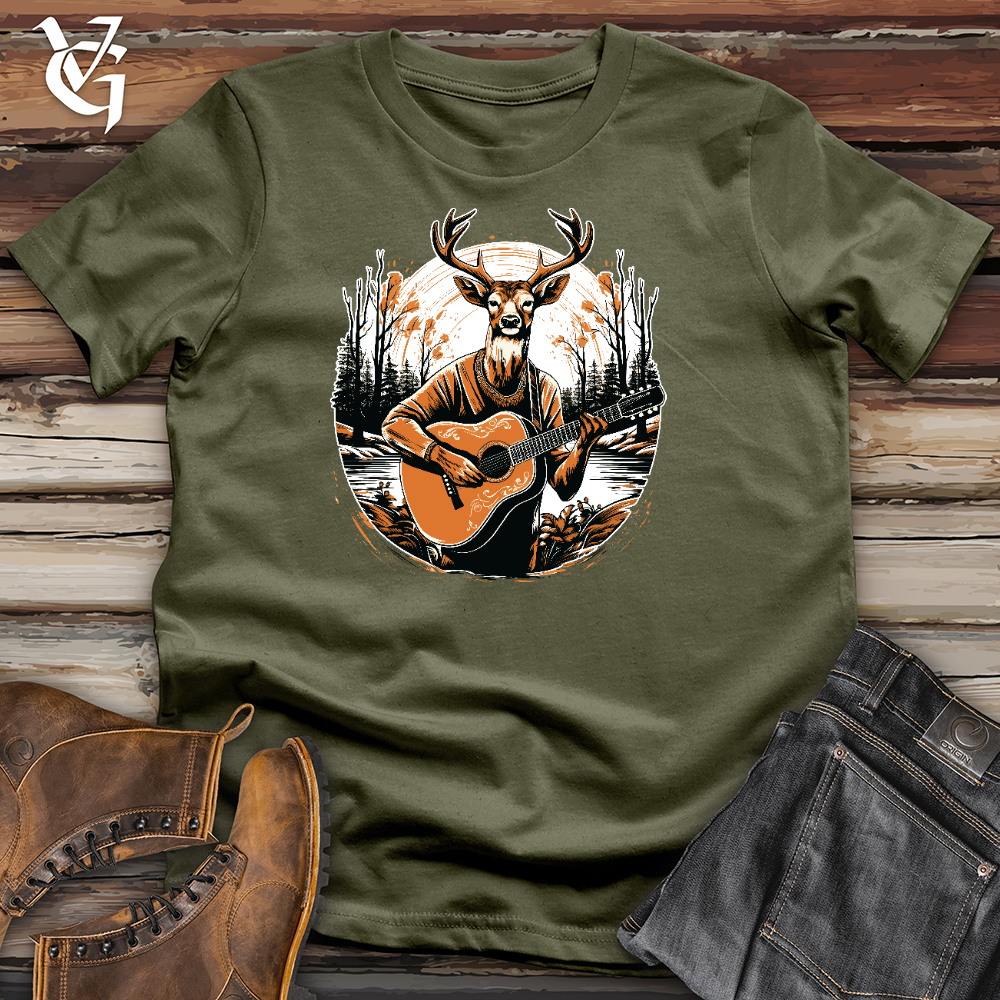 Deer With Guitar Cotton Tee