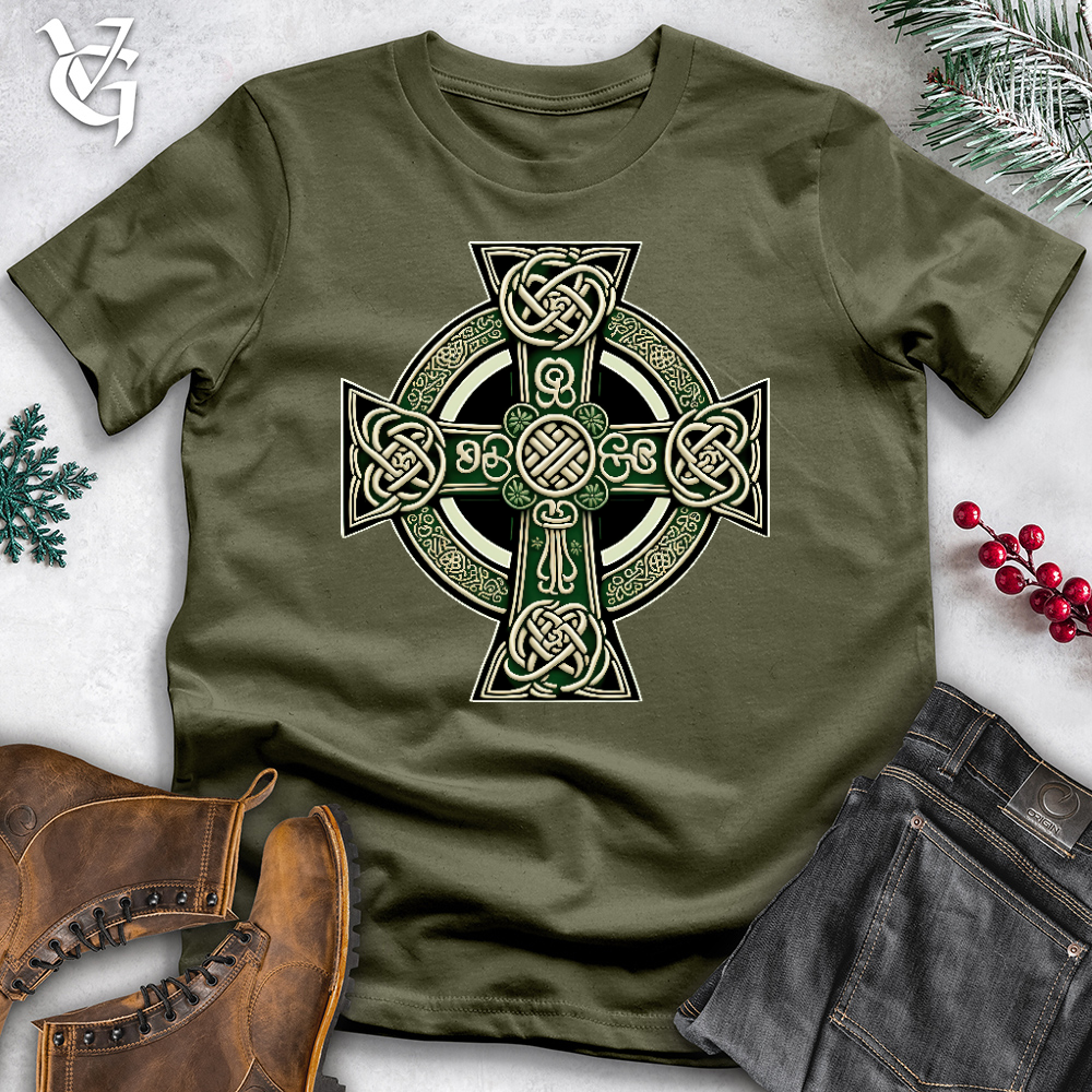Knotted Celtic Crosses Cotton Tee