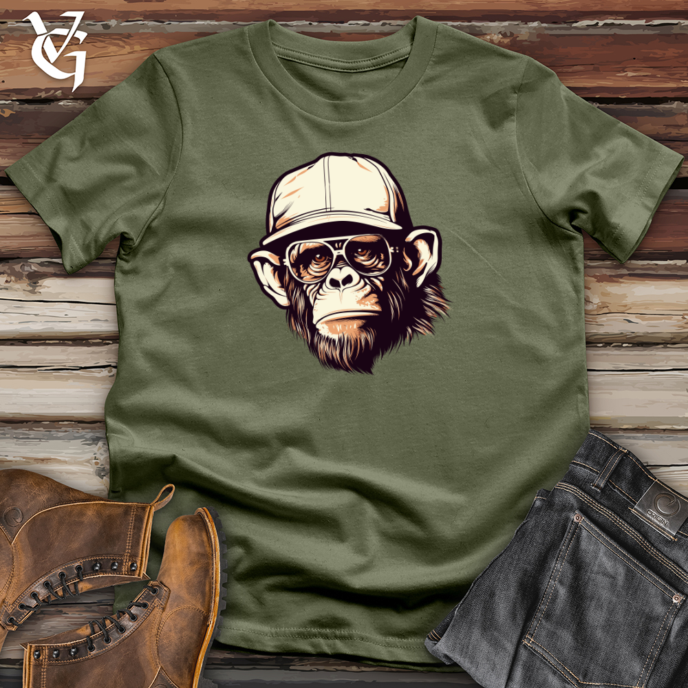 Vintage Cap Wearing Monkey Softstyle Tee