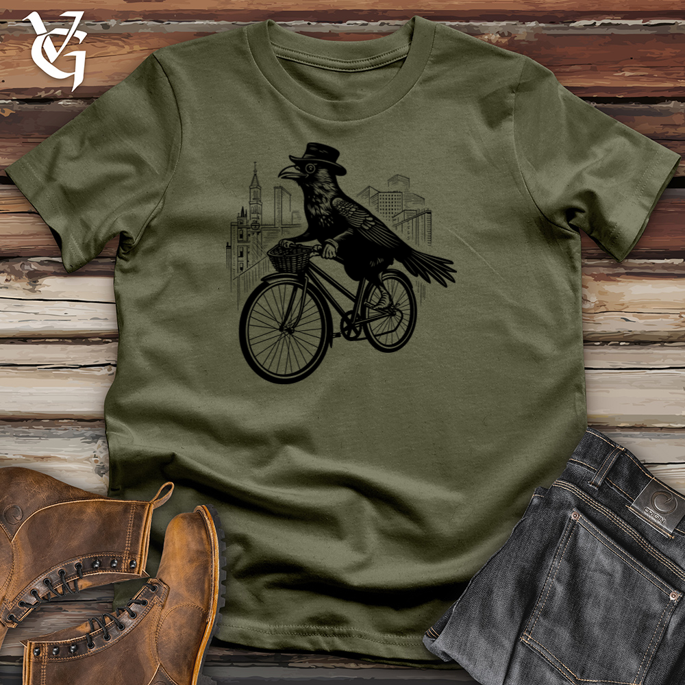 Stylish Raven Pedaler Cotton Tee