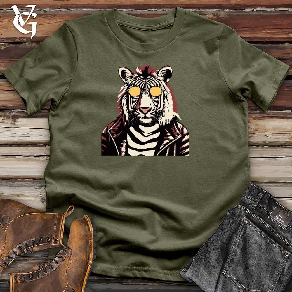 Vintage Zebra Glam Cotton Tee