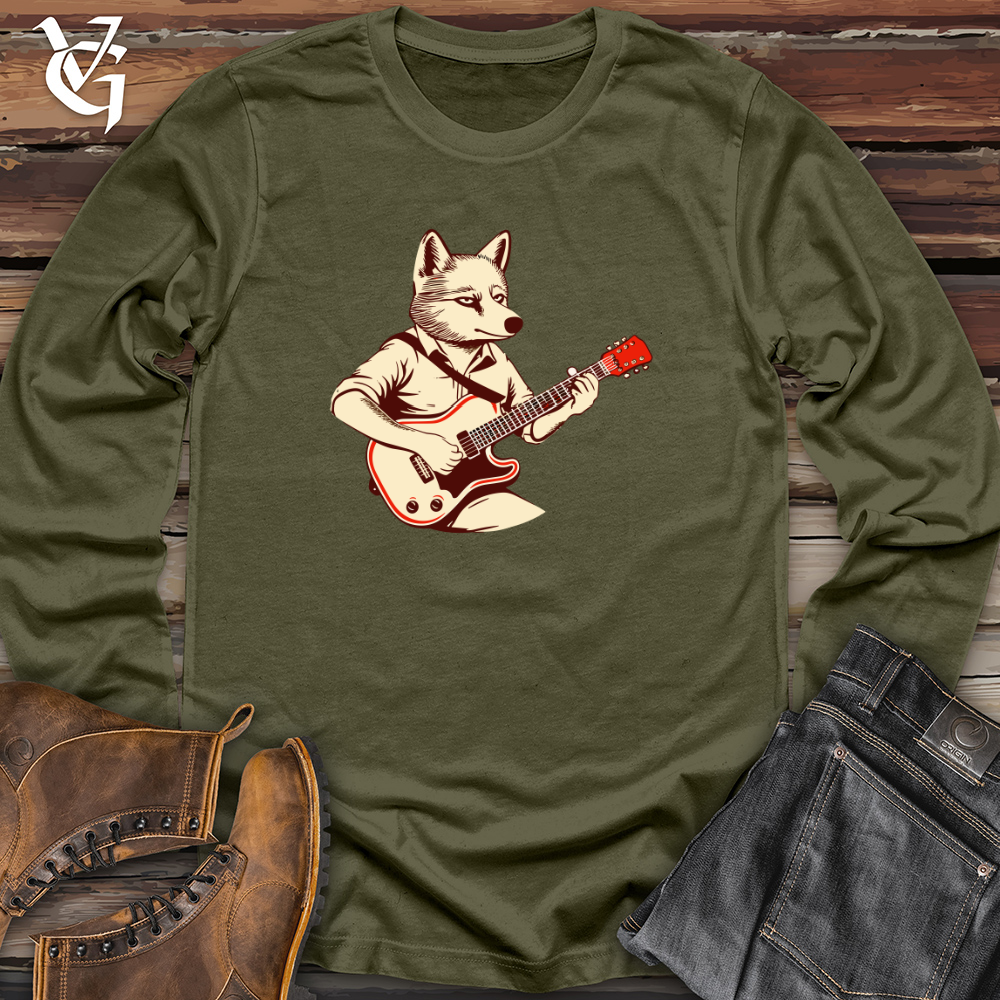 Retro Rhythm Wolf Long Sleeve