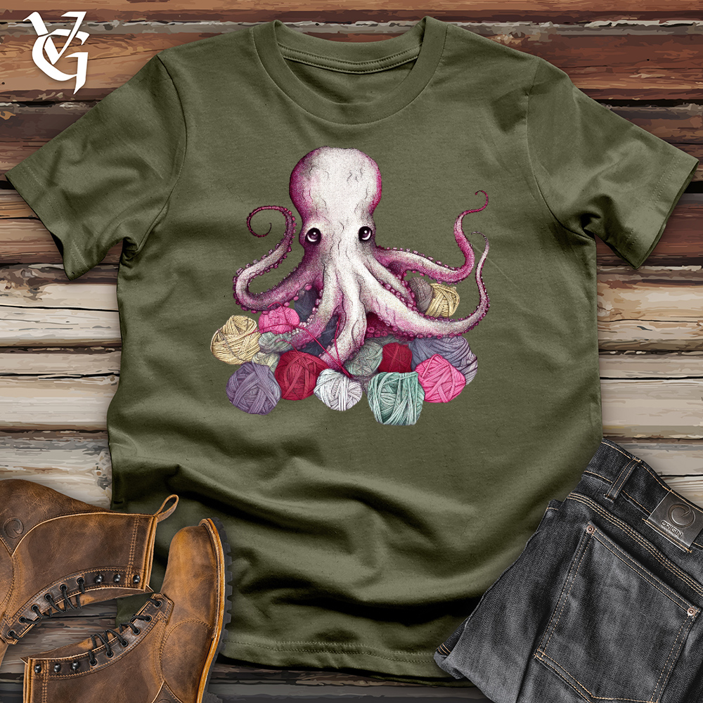 Knitting Octopus Cotton Tee