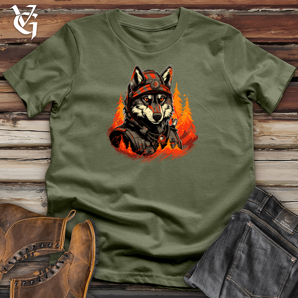 Firefighter Wolf Bravery Softstyle Tee