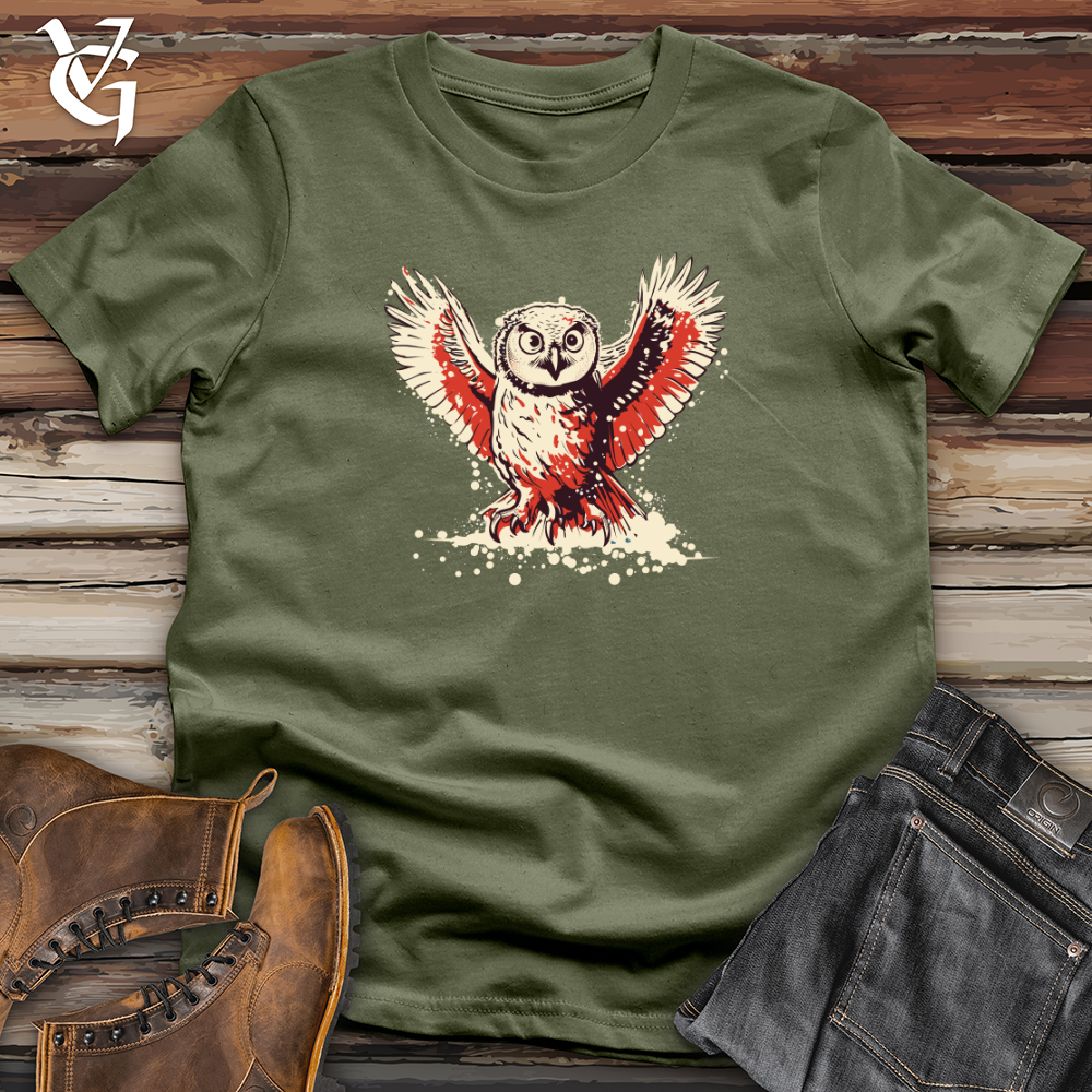 Retro Snowy Owl Softstyle Tee
