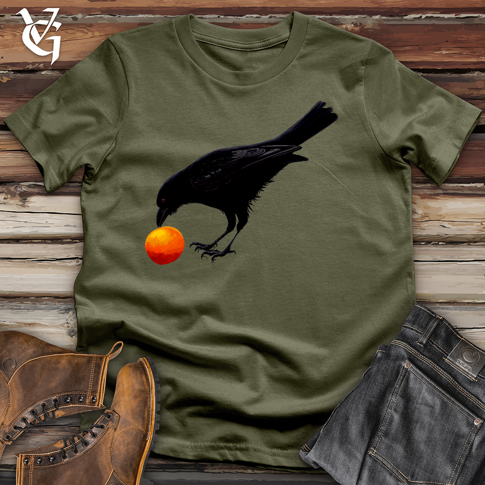Raven Rolling Orange Cotton Tee