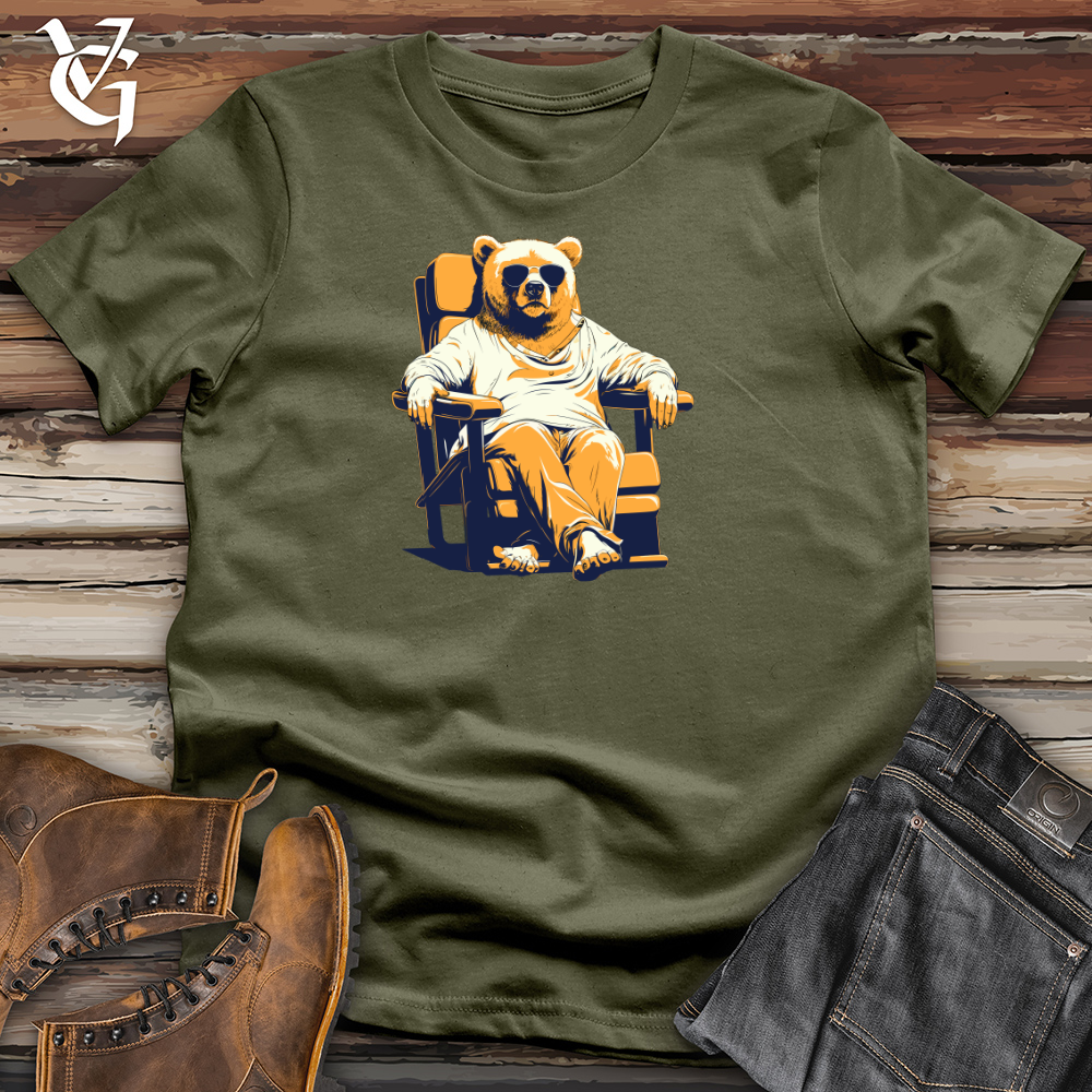 Retro Lounging Bear 01 Cotton Tee