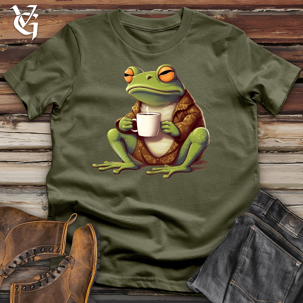 Frog Coffee Addict Cotton Tee