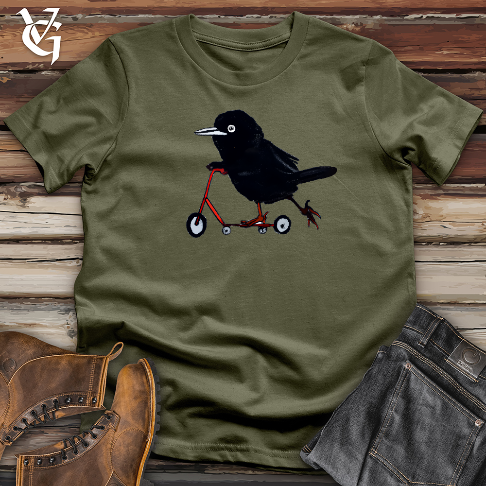 Crow Riding Scooter Cotton Tee