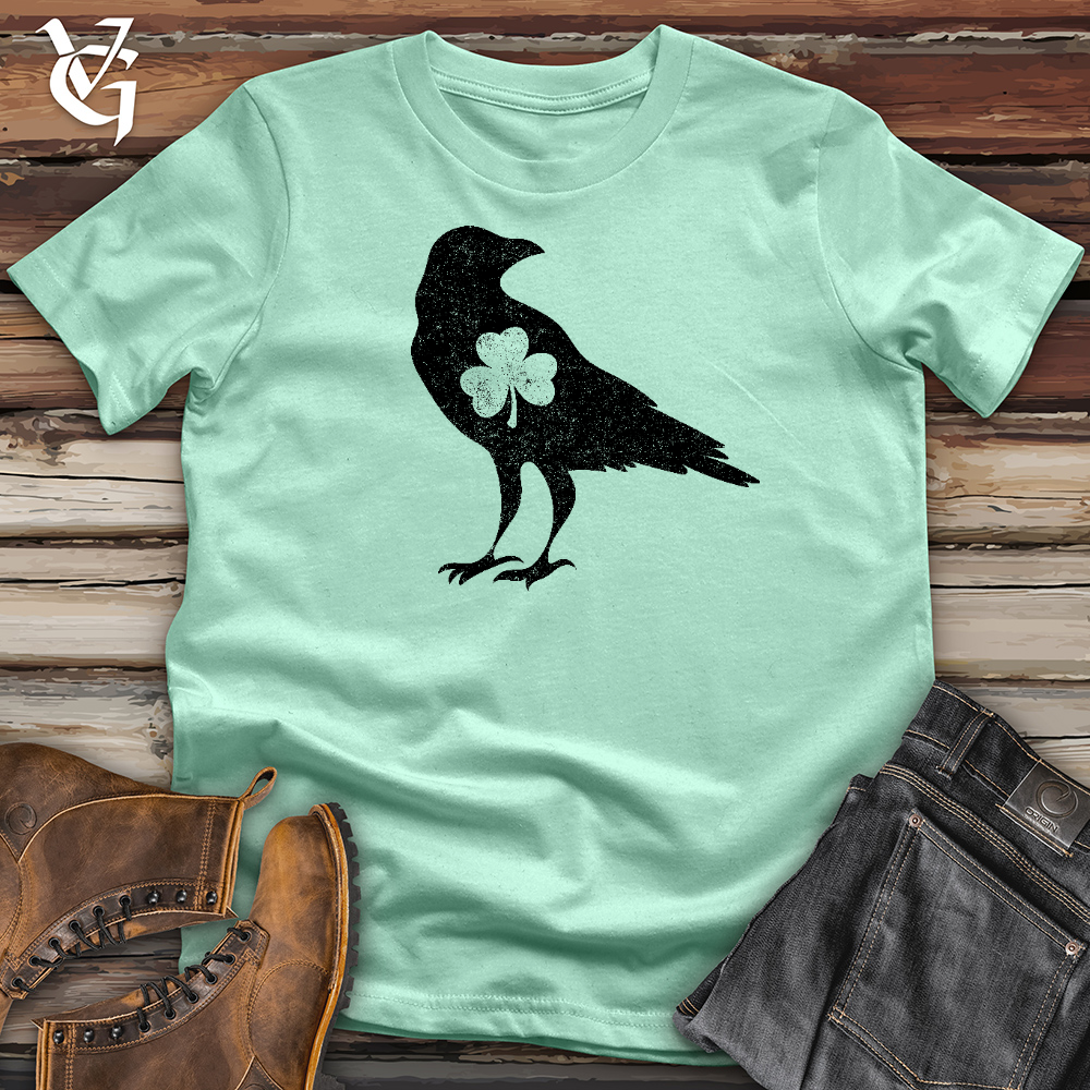 Black Raven Shamrock Heart