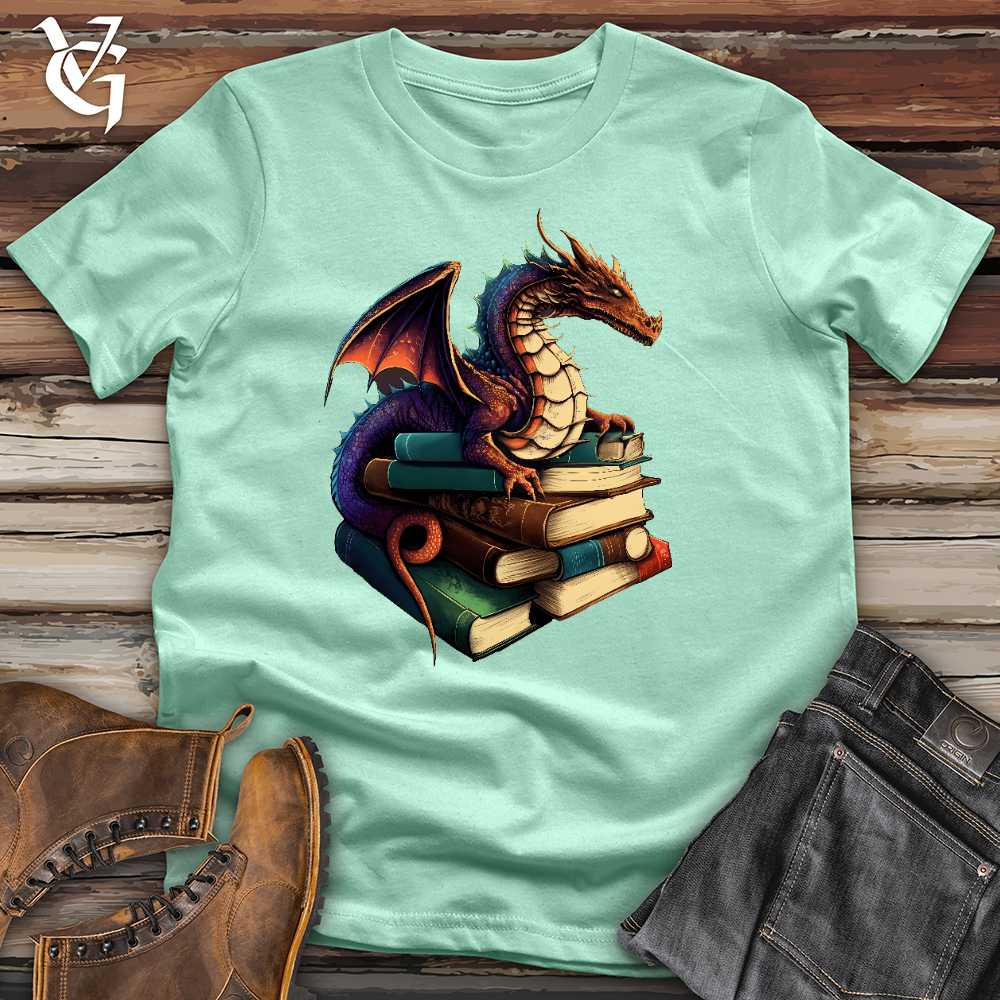 Dragon Book Hoarder Cotton Tee