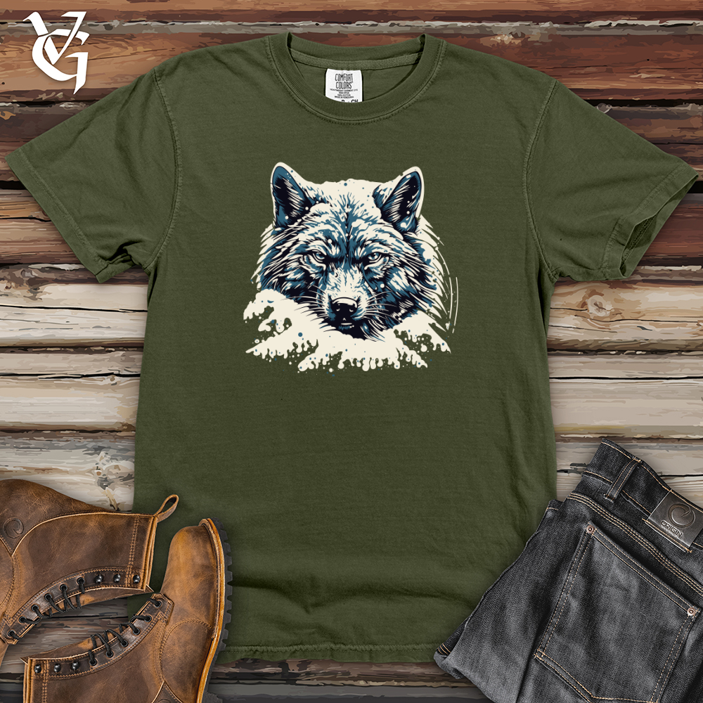 Retro Blizzard Wolf Heavy Cotton Comfort Colors Tee