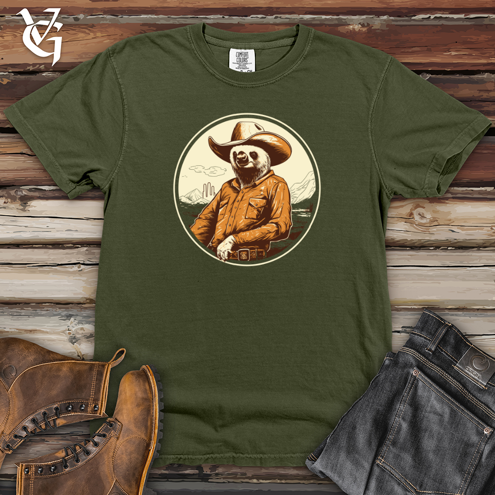 Sloth Slow motion Western Hat Swag Heavy Cotton Comfort Colors Tee