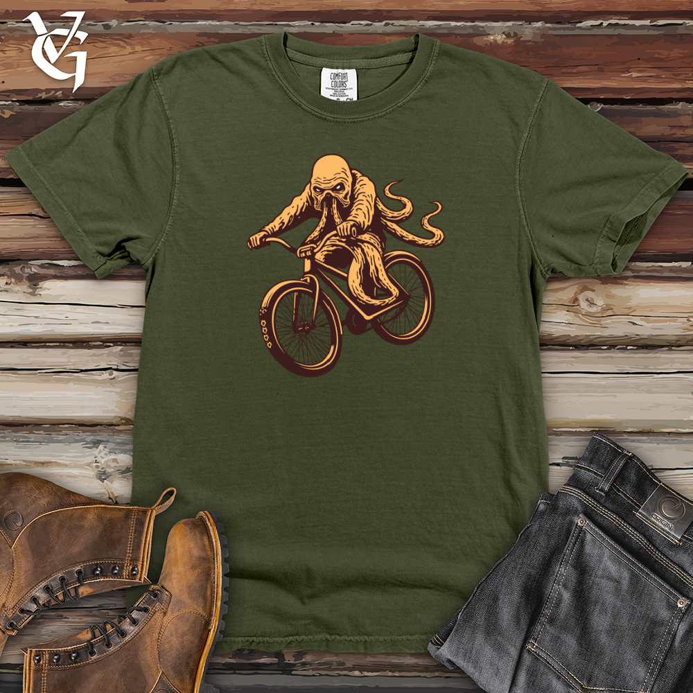 Bike Riding Kraken Heavy Cotton Comfort Colors Tee