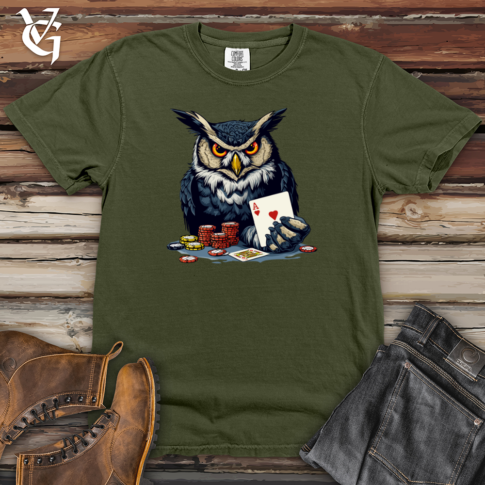 Black Jack Owl Heavy Cotton Comfort Colors Tee
