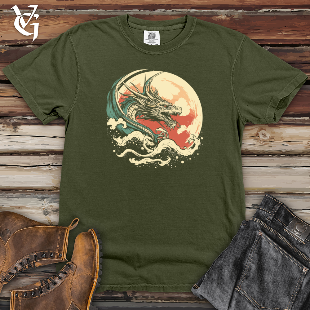 Dragon's Cosmic Flight Journey Heavy Cotton Comfort Colors Tee