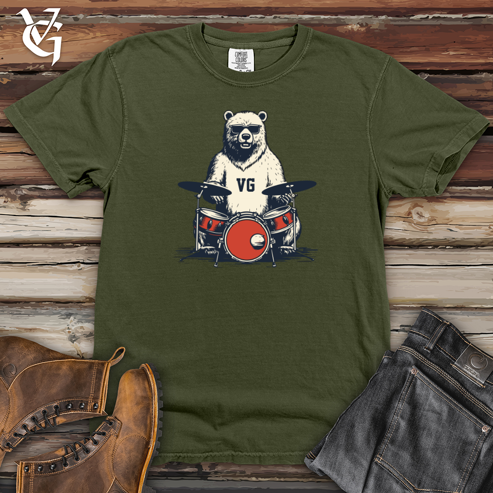 Beaver Woodland Rhythm Drum Beats Heavy Cotton Comfort Colors Tee