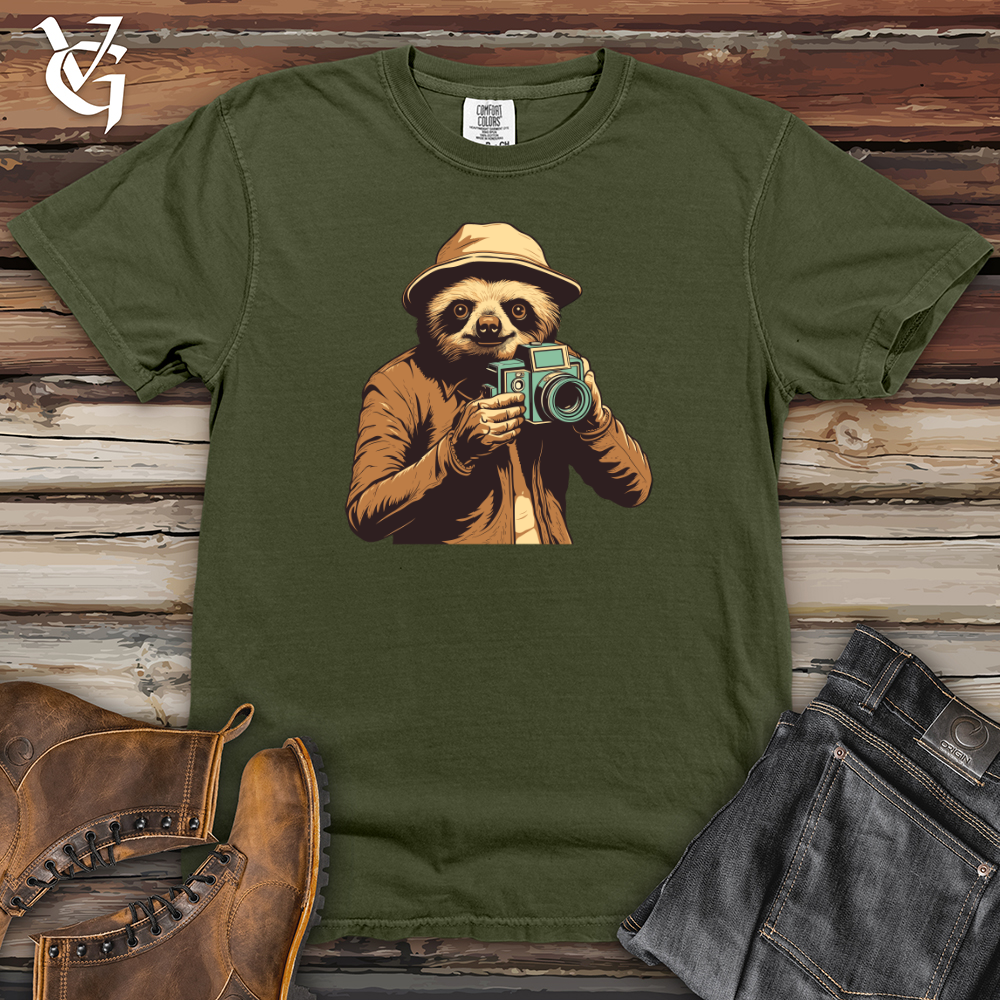 Sloth Shutterbug Snapshot Heavy Cotton Comfort Colors Tee