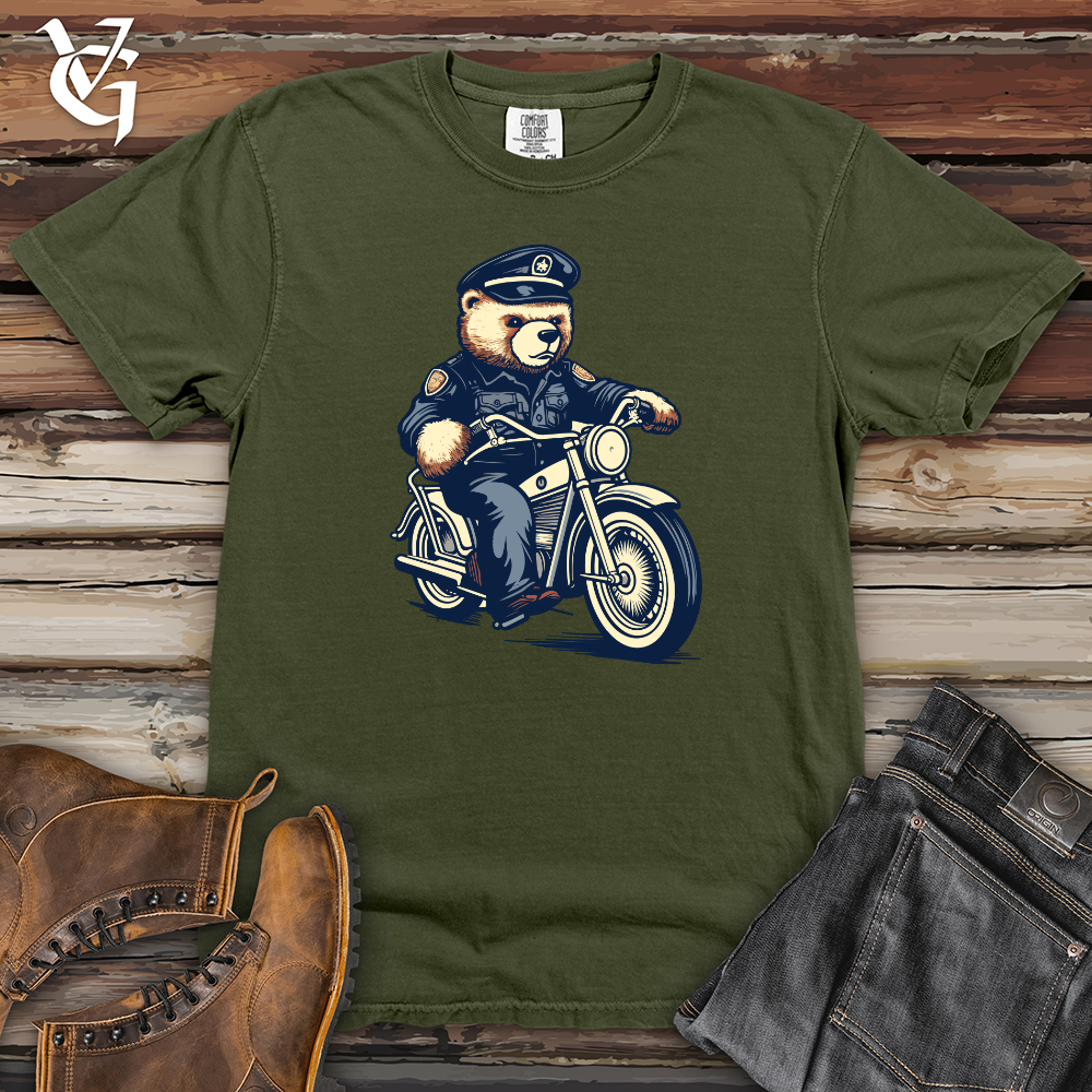 Bear Police Patrol Heavy Cotton Comfort Colors Tee