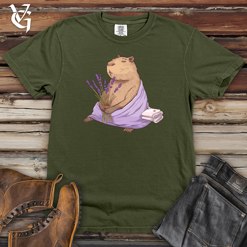 Capybara Lavender Spa Heavy Cotton Comfort Colors Tee