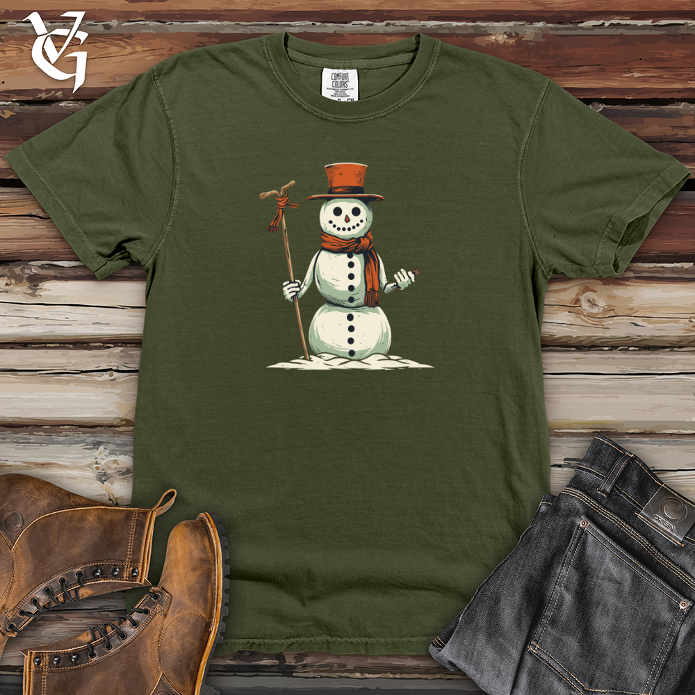 Vintage Snowman Charm 01 Heavy Cotton Comfort Colors Tee