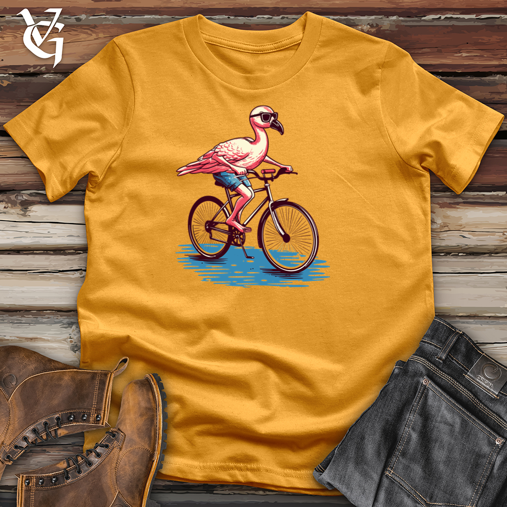 Flamingo Glide Ride Cotton Tee