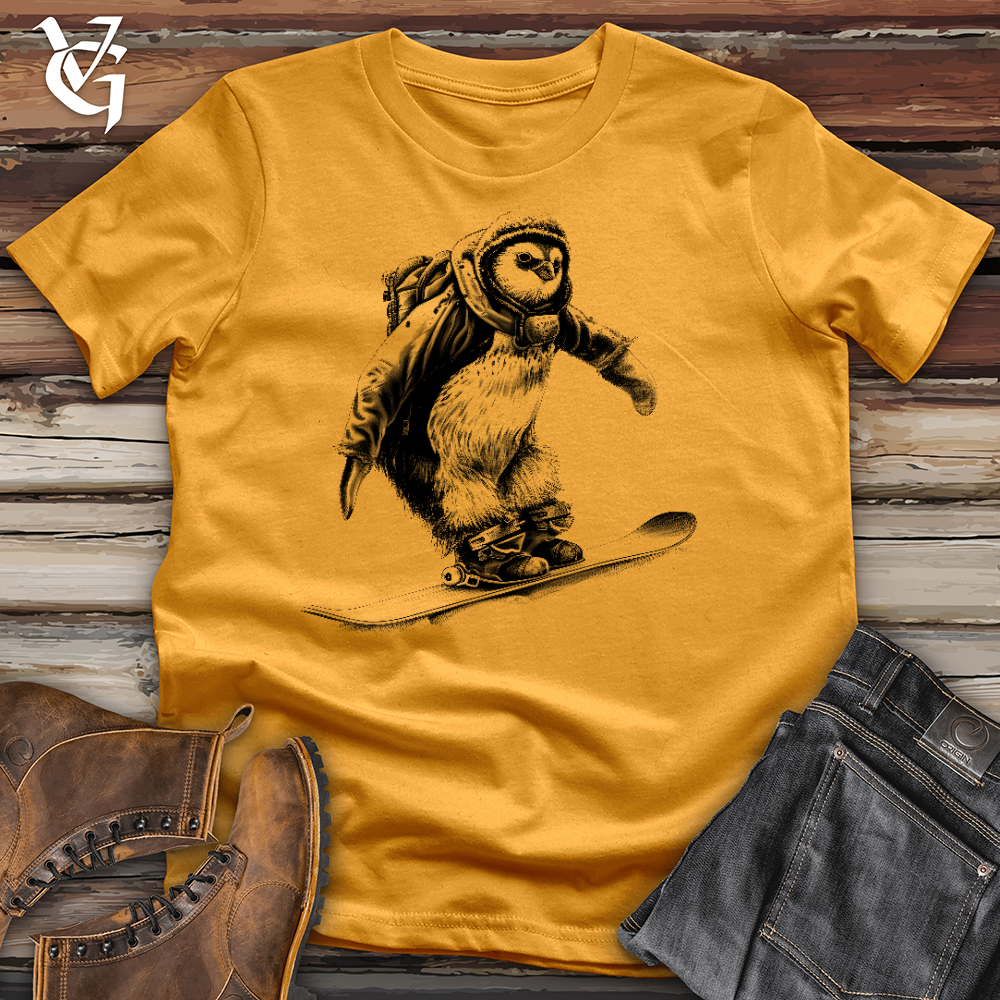 Penguin On Skates Cotton Tees
