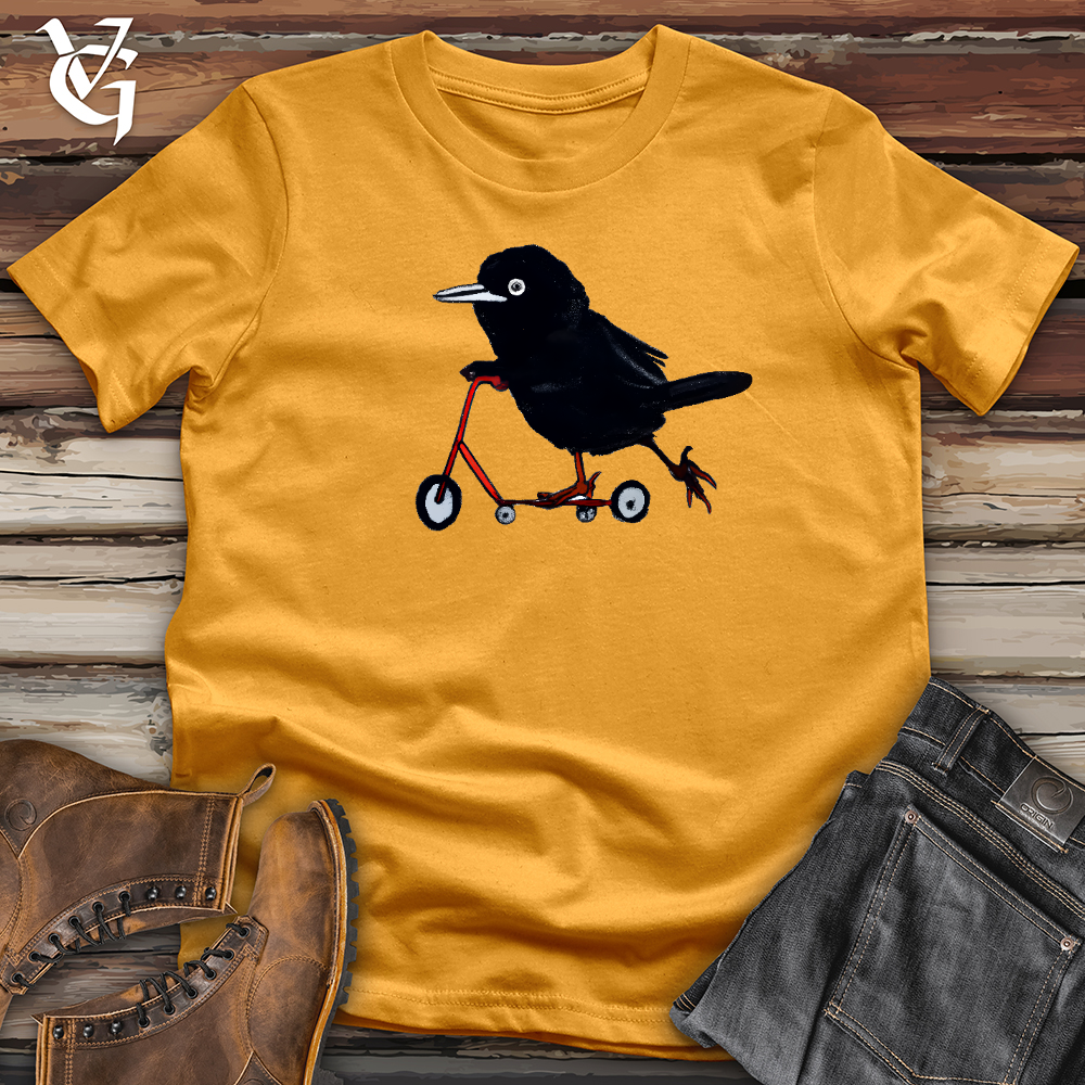 Crow Riding Scooter Cotton Tee