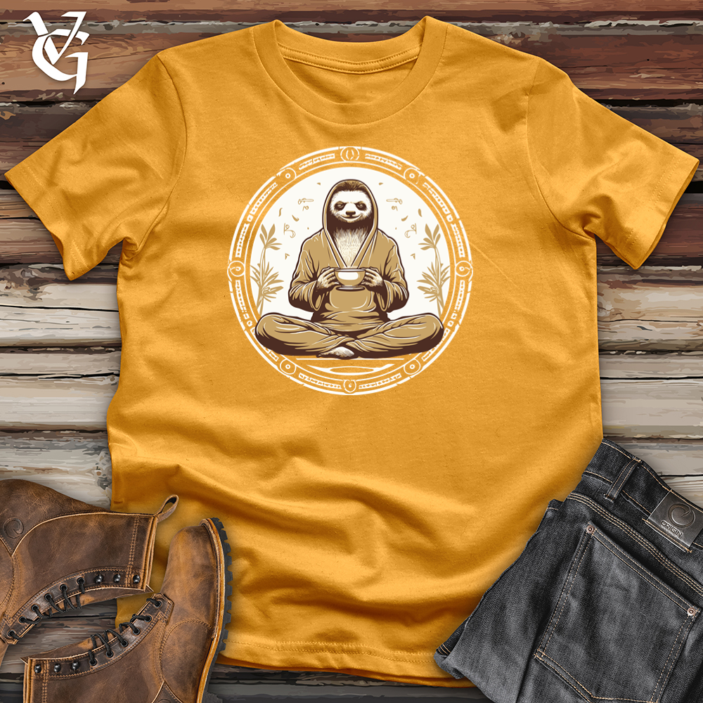 Zenful Sloth Sip Cotton Tee