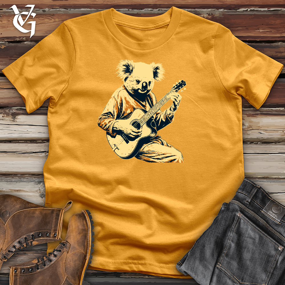 Cool Raccoon Playing Guitar Cotton Tee