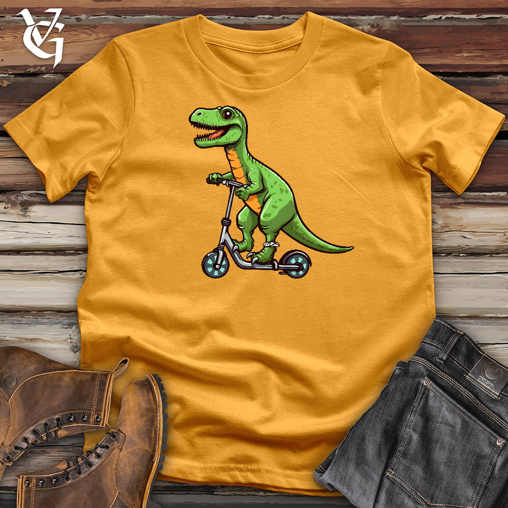 Dinosaur On Skates Cotton Tee