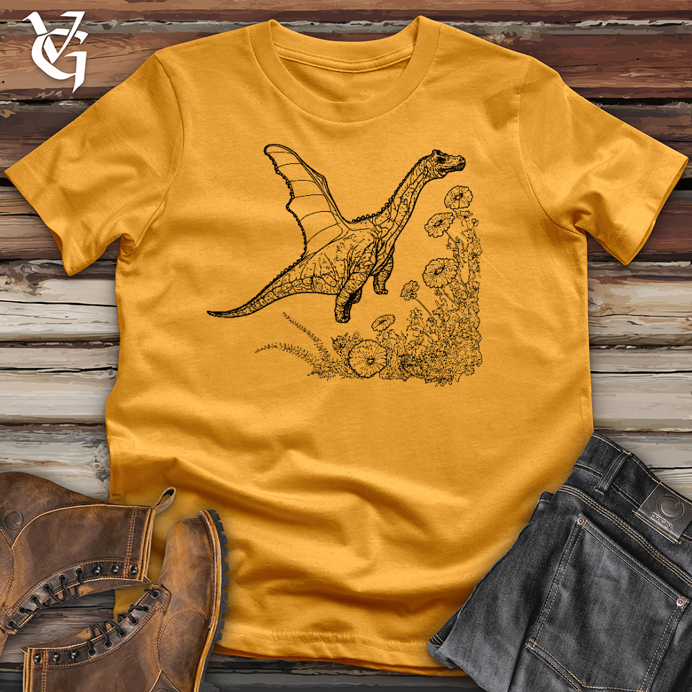 Brachiosaurus Butterfly Cotton Tee