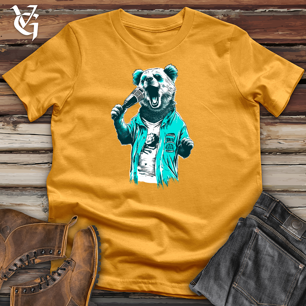 Karaoke Panda Star Cotton Tee