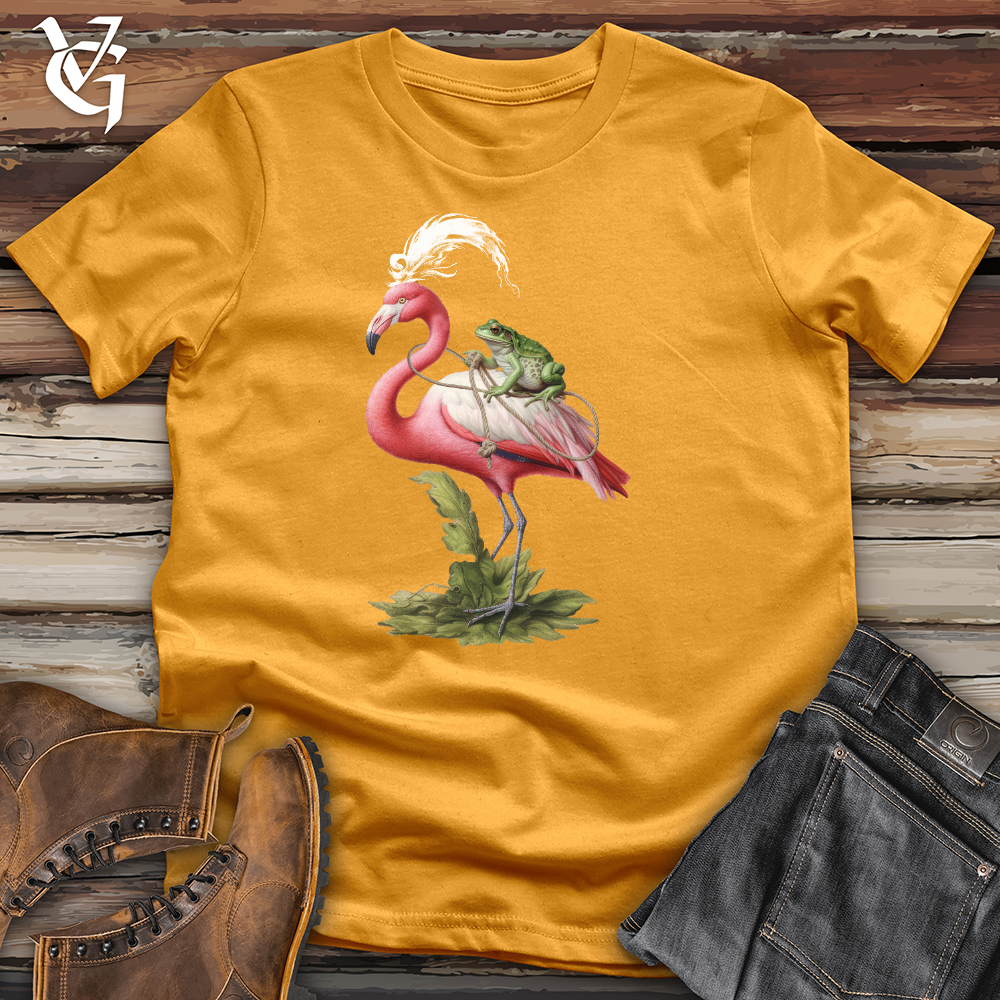 Frog & Flamingo Friends Cotton Tee