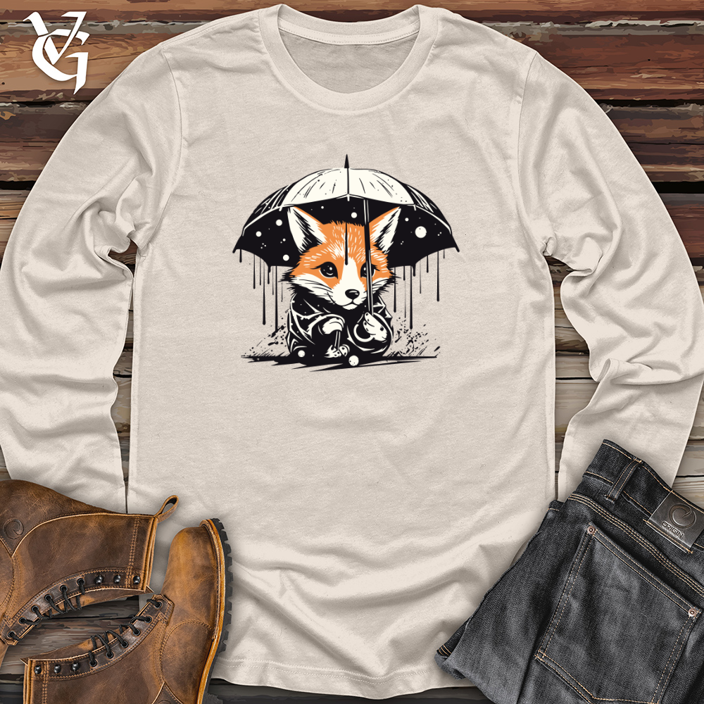 Retro Rainy Fox Long Sleeve
