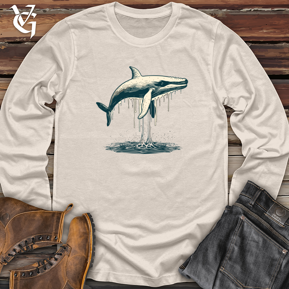 Vintage Arctic Whale Long Sleeve
