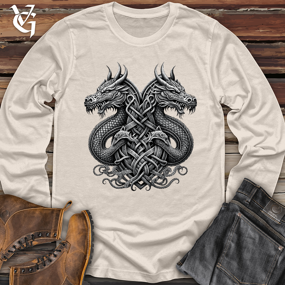 Emblem of Dreki Black & White 2 Long Sleeve