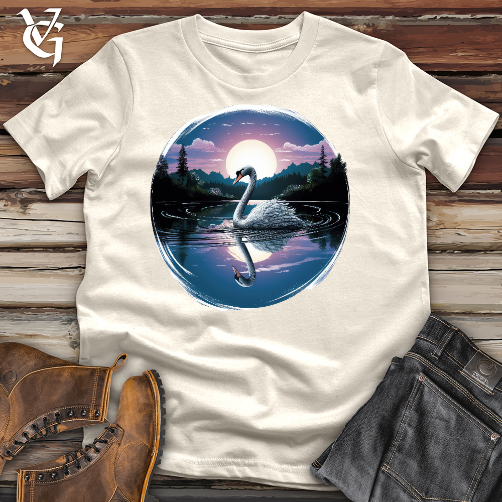 Elegant Swan Cotton Tee