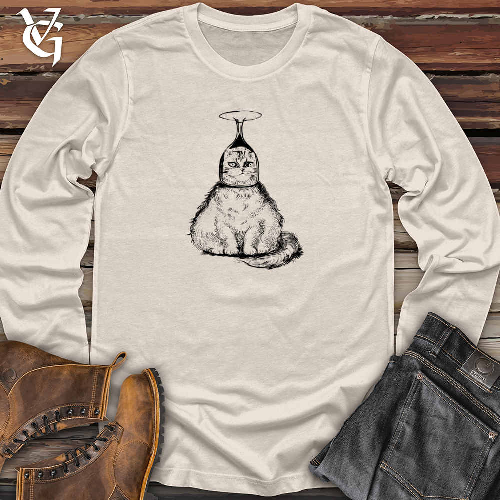 Cat Wine Head Long Sleeve