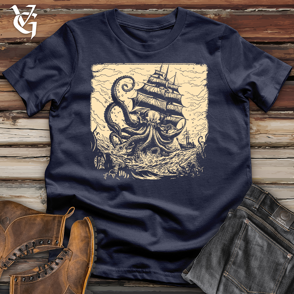 Kraken at Sea Softstyle Tee
