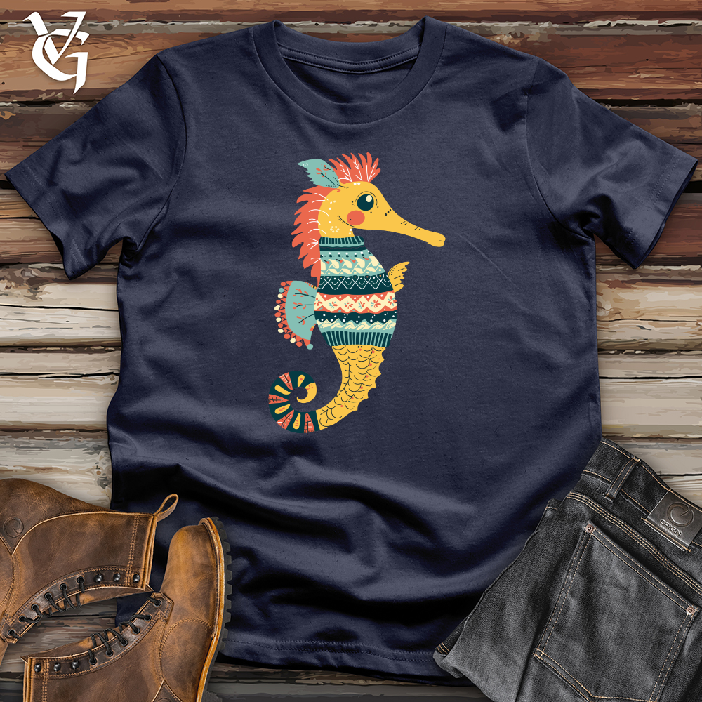 Seahorse Cozy Pattern Softstyle Tee